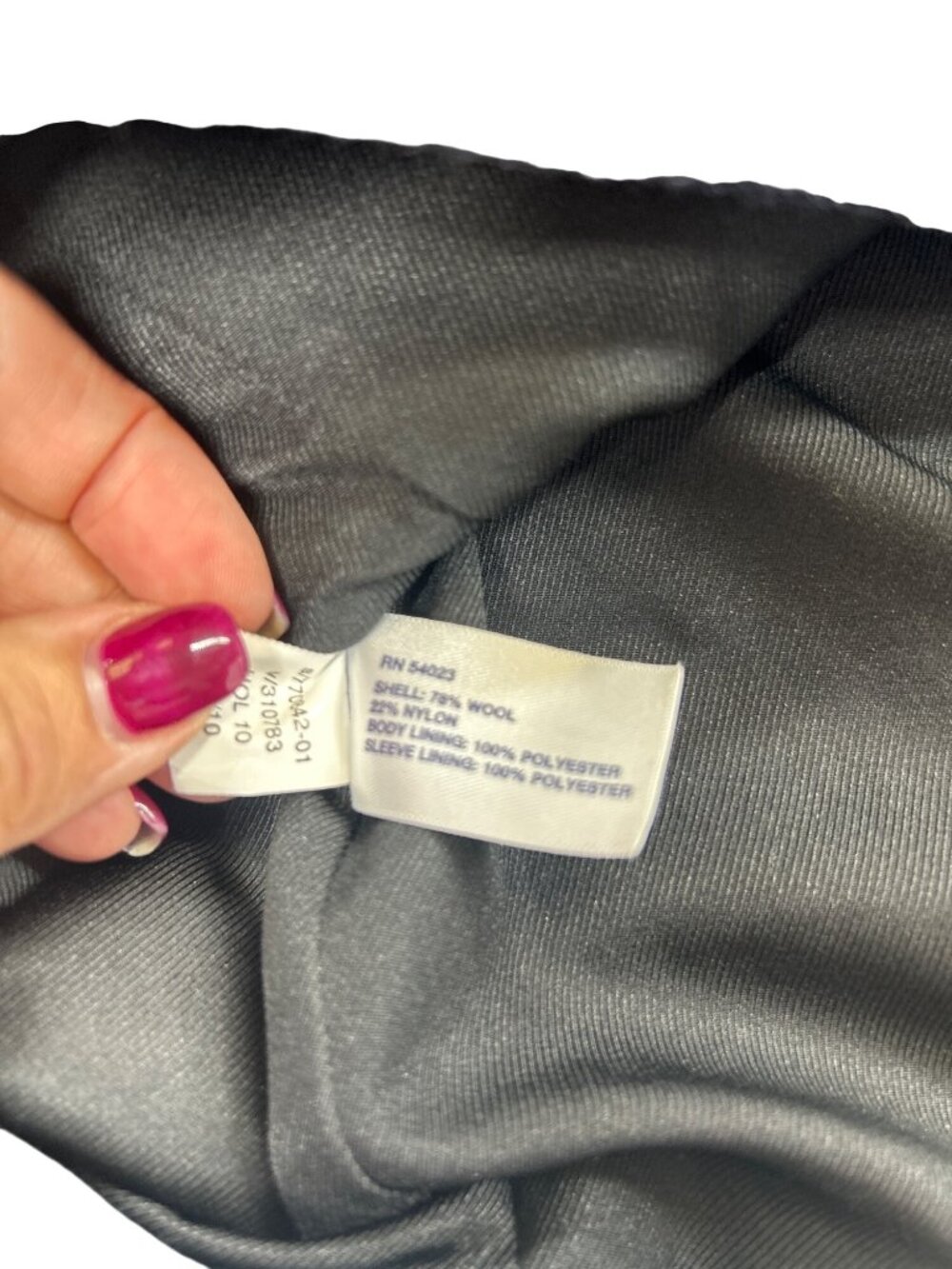 Gap Women’s M Navy Blue Wool Double Breasted Peacoat Crest Buttons Preppy - Picture 14 of 15